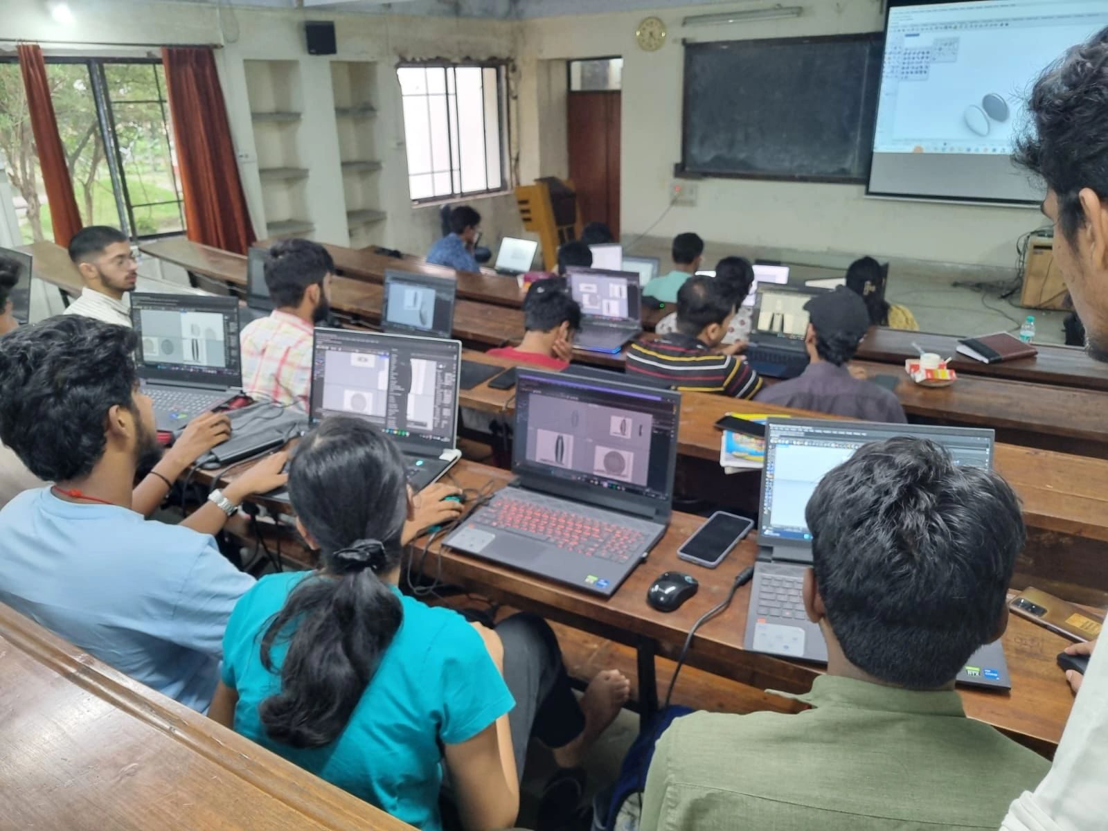 Students practising SubD modelling